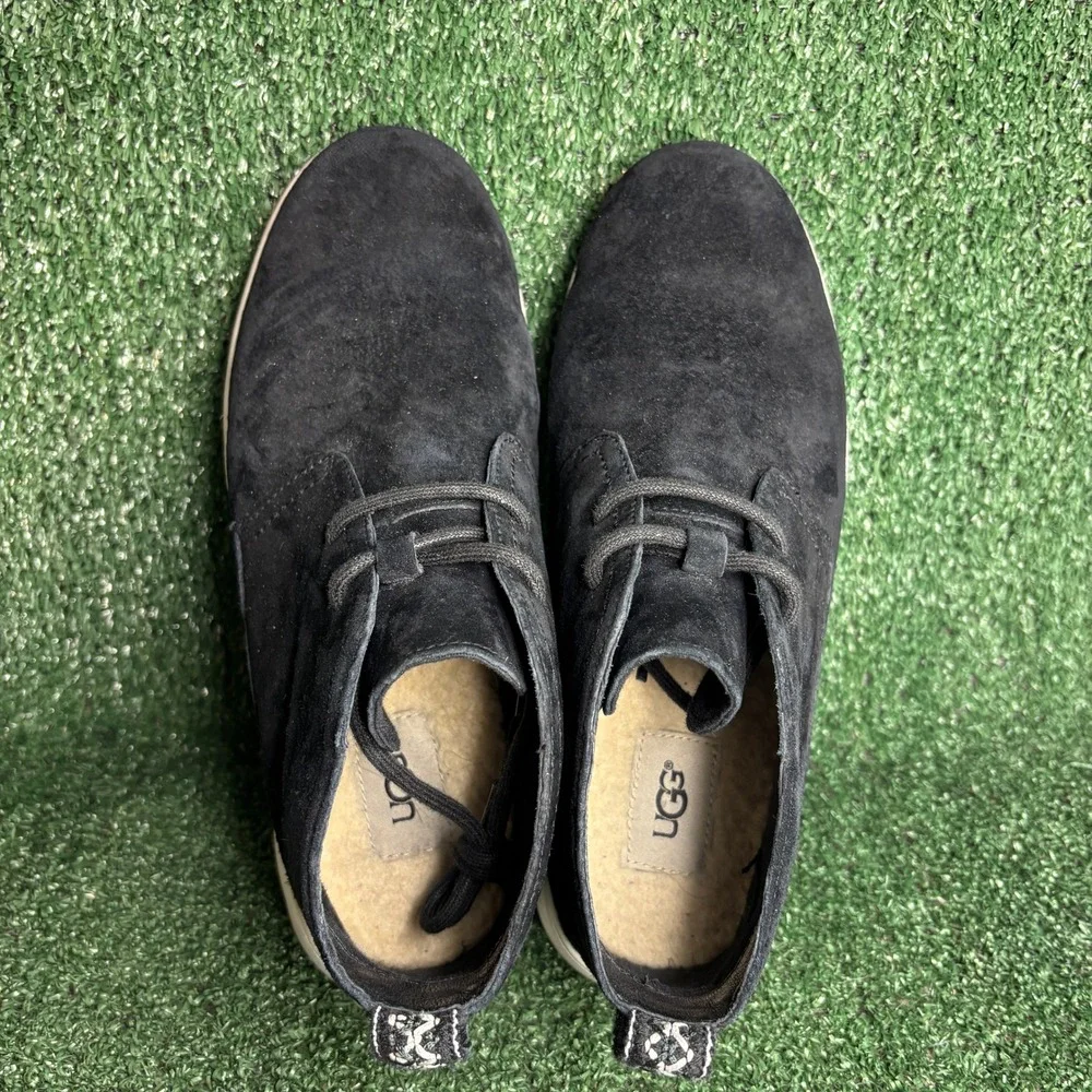 UGG Freamon Suede Treadlite Lace‎ Up Chukka Gorpcore Desert Boots Black Mens 8